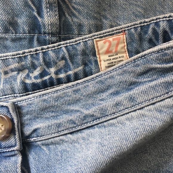 WE the Free | Free People Denim Skirt Button Front High Rise Don't get me wrong - Picture 9 of 15